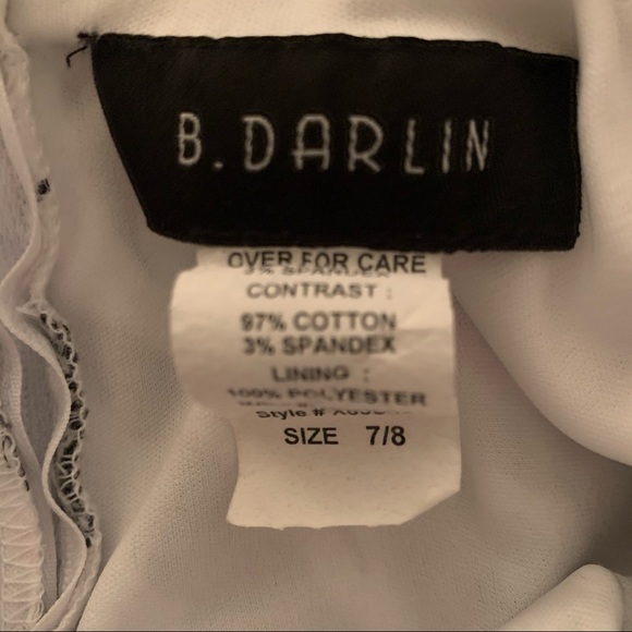 B DARLIN strapless zebra print dress size US 7/8 - Picture 5 of 5